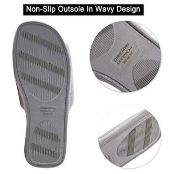 DL Open Toe Cozy Slippers - Comfort & Style for Summer