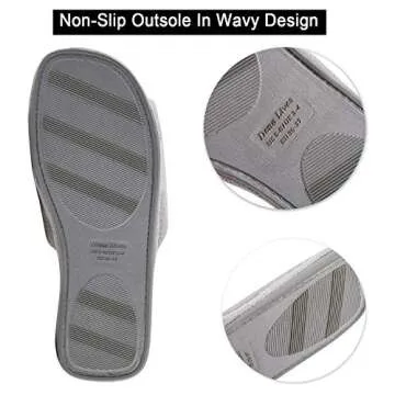 DL Open Toe Cozy Slippers - Comfort & Style for Summer