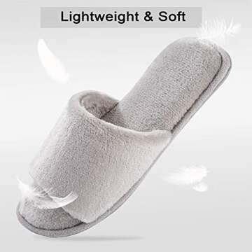 DL Open Toe Cozy Slippers - Comfort & Style for Summer