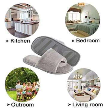 DL Open Toe Cozy Slippers - Comfort & Style for Summer