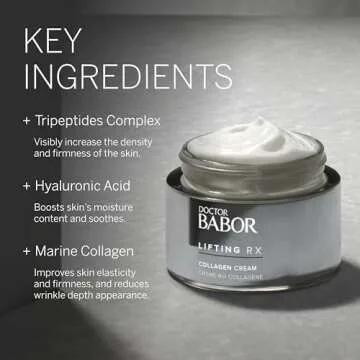 BABOR DOCTOR Lifting Rx Collagen Cream, Anti Aging Night Cream, Plumping & Firming, Reduce Appearance of Fine Lines & Wrinkles with Hyaluronic Acid, Squalene & Collagen, 1.7 oz