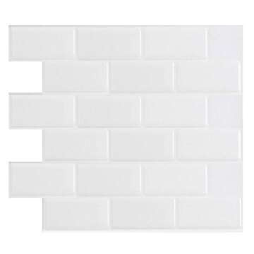 Art3d Peel and Stick White Subway Backsplash Tiles