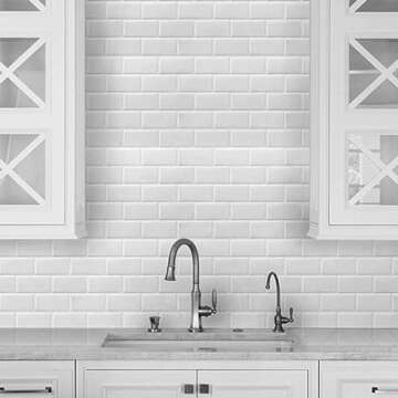 Art3d Peel and Stick White Subway Backsplash Tiles