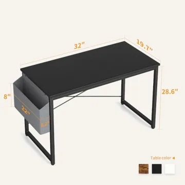 Cubiker 32 Inch Computer Desk for Home Office and Study