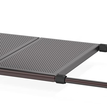 2 Tier Expandable Metal Shelf Organizer for Clutter-Free Spaces