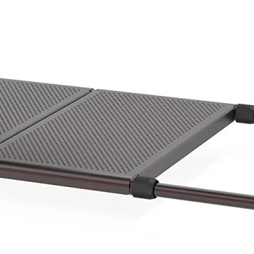 2 Tier Expandable Metal Shelf Organizer for Clutter-Free Spaces