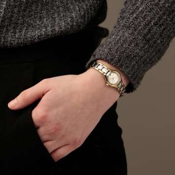 Anne Klein Women's Two-Tone Dress Watch 10-6777SVTT