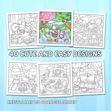 Comfy & Cozy: Coloring Book for Adults and Teens with Cozy Scenes and Cute Animal Characters for Rel...