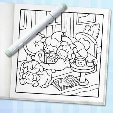 Comfy & Cozy: Coloring Book for Adults and Teens with Cozy Scenes and Cute Animal Characters for Relaxation (Comfy and Cozy Coloring Books)