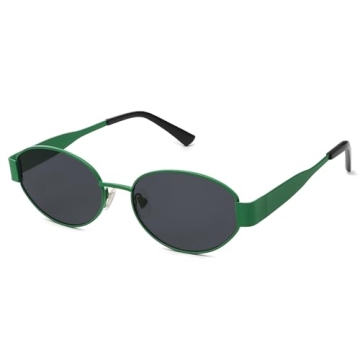 SOJOS Retro Oval Sunglasses for Women with UV400 Protection