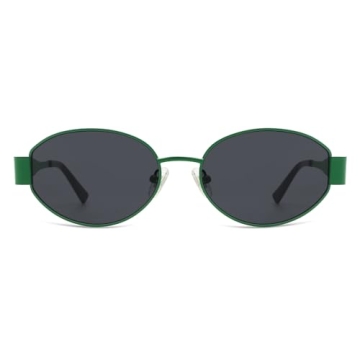 SOJOS Retro Oval Sunglasses for Women with UV400 Protection