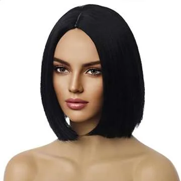 MAGQOO Black Wig - Stylish Heat Resistant Bob Wig