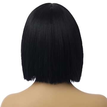 MAGQOO Black Wig - Stylish Heat Resistant Bob Wig
