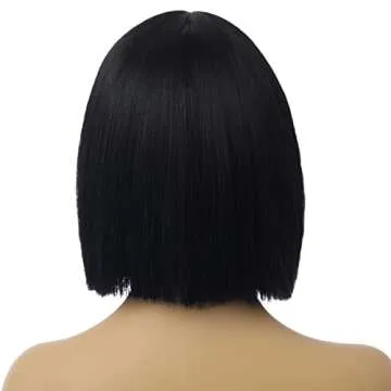 MAGQOO Black Wig - Stylish Heat Resistant Bob Wig