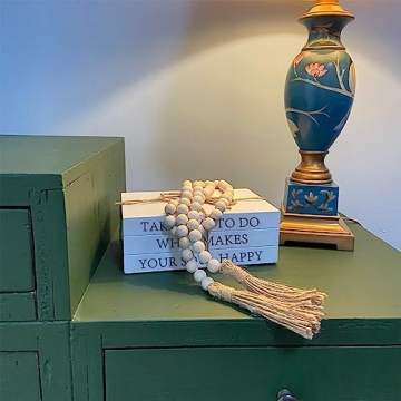 Rustic White Faux Decorative Books for Home Decor