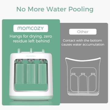 Momcozy Baby Food Maker for Puree Food Storage, Precise Capacity Squeeze Station, Save Time & Efficient, No Food Splashing, Baby Essentials, with 5pcs Reusable Portable Food Storage Bags for Outdoor