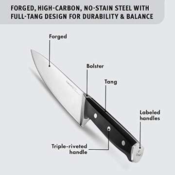 Calphalon Classic Kitchen Knife Set with Self-Sharpening Block