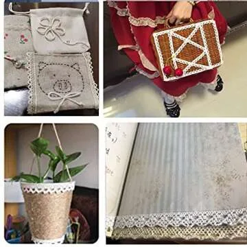 IDONGCAI Vintage Lace Trim - 30 Yards Craft Supply Ribbon