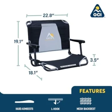 GCI Outdoor Big Comfort Stadium Chair - Ergonomic Seating