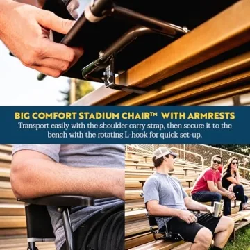 GCI Outdoor Big Comfort Stadium Chair - Ergonomic Seating