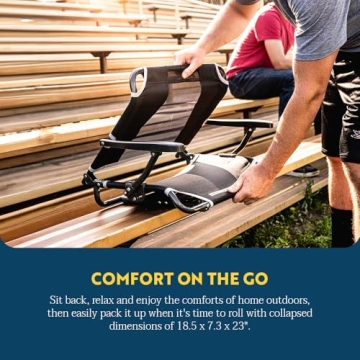 GCI Outdoor Big Comfort Stadium Chair - Ergonomic Seating
