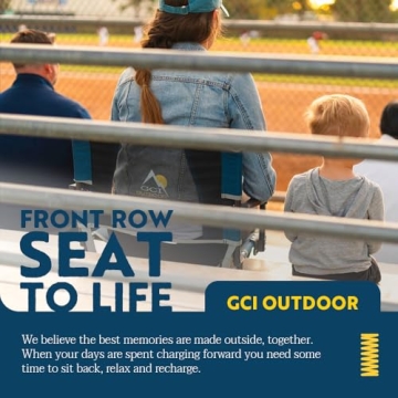 GCI Outdoor Big Comfort Stadium Chair - Ergonomic Seating