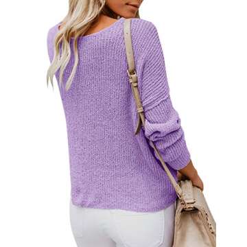 Womens Lightweight V Neck Cardigan in R-purple