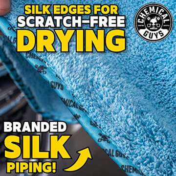 Chemical Guys Woolly Mammoth Large, Super Absorbent and Soft Microfiber Towels for Cars, Blue (36 x 25 inches)