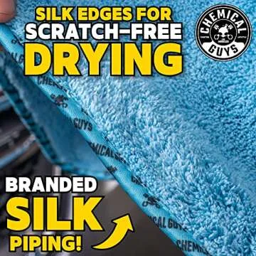 Chemical Guys Woolly Mammoth Large, Super Absorbent and Soft Microfiber Towels for Cars, Blue (36 x 25 inches)