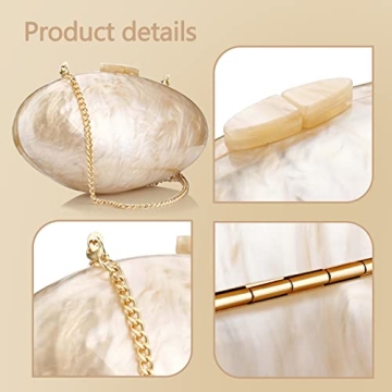 Acrylic Shell Clutch Women Versatile Party Wedding Bag