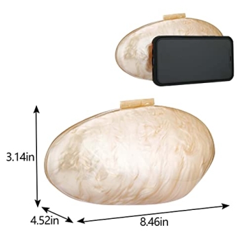 Acrylic Shell Clutch Women Versatile Party Wedding Bag