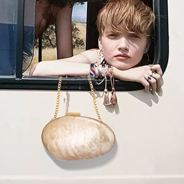 Acrylic Shell Clutch Women Versatile Party Wedding Bag