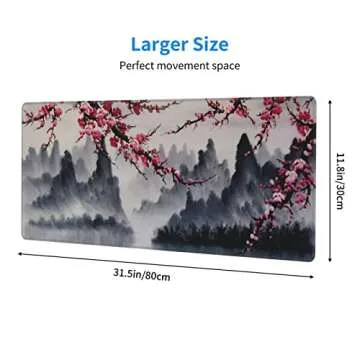 Cherry Blossom Extended Mouse Pad for Gaming and Office