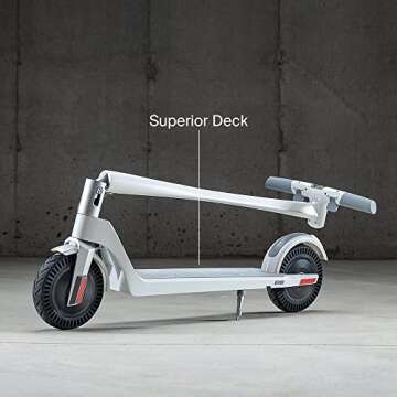 UNAGI Model One E500 - Dual Motor Folding Electric Scooter - 15 mph - 28.5 lbs - Sea Salt White