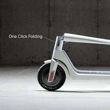 UNAGI Model One E500 - Dual Motor Folding Electric Scooter - 15 mph - 28.5 lbs - Sea Salt White