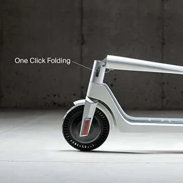 UNAGI Model One E500 - Dual Motor Folding Electric Scooter - 15 mph - 28.5 lbs - Sea Salt White