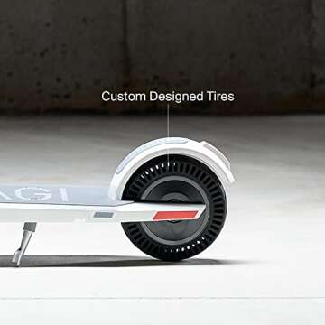 UNAGI Model One E500 - Dual Motor Folding Electric Scooter - 15 mph - 28.5 lbs - Sea Salt White