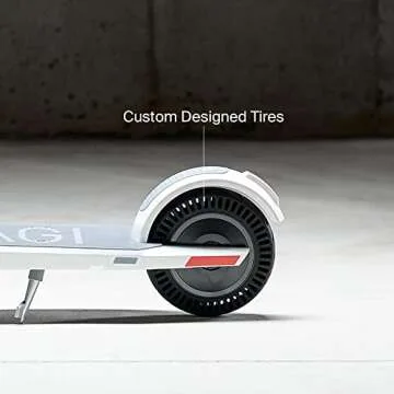 UNAGI Model One E500 - Dual Motor Folding Electric Scooter - 15 mph - 28.5 lbs - Sea Salt White