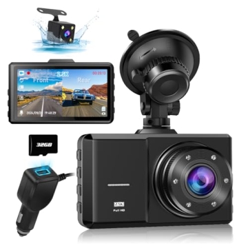 SPADE 2.5K Dual Dash Cam with Night Vision & 32GB SD Card - Ultimate Road Safety
