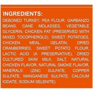 Triumph Dog Turkey, Pea, & Berry Grain Free Jerky, 24-Ounce