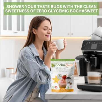 BochaSweet The Supreme Sugar Replacement (16 oz) - 1:1 Granular Sugar Substitute - Perfect for Baking, Keto-Friendly, Zero Glycemic, Non GMO, No Bitter Aftertaste