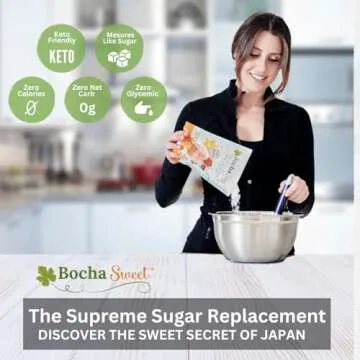 BochaSweet The Supreme Sugar Replacement (16 oz) - 1:1 Granular Sugar Substitute - Perfect for Baking, Keto-Friendly, Zero Glycemic, Non GMO, No Bitter Aftertaste