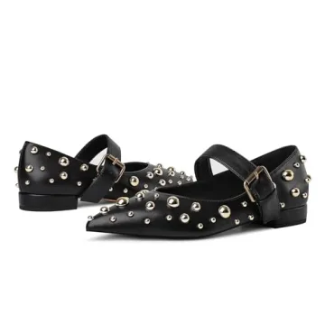 Chic Studded Flats for Women - Comfortable and Stylish
