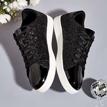 Stylish Glitter Sneakers for Women | Perfect Comfort & Fashion