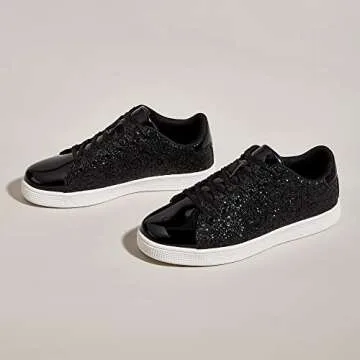 Stylish Glitter Sneakers for Women | Perfect Comfort & Fashion