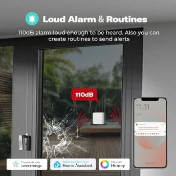 THIRDREALITY Zigbee Vibration Sensor with Siren Alarm
