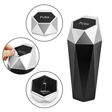 OUDEW Compact Car Trash Can - Stylish & Functional