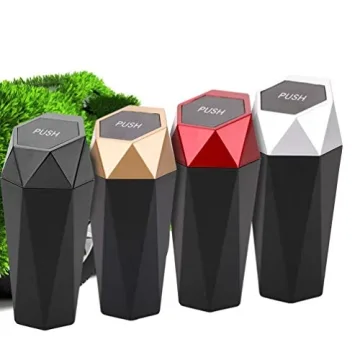 OUDEW Compact Car Trash Can - Stylish & Functional