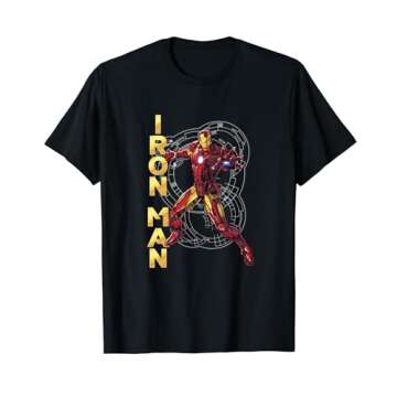 Marvel Avengers Assemble Iron Man Tech Graphic T-Shirt T-Shirt