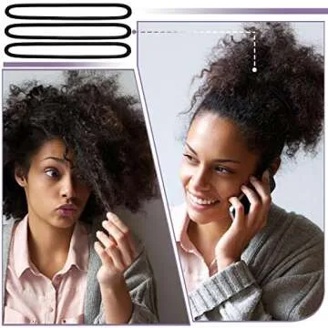 Dingion 150 Pcs Extra Long Hair Ties for Durable Use